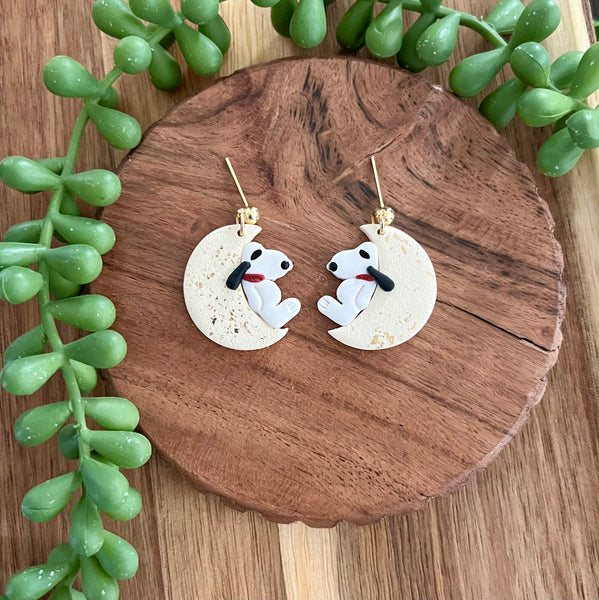 Moonlit Pup Earrings