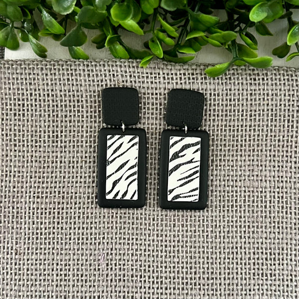 Zebra Earrings