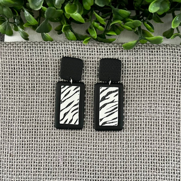 Zebra Earrings