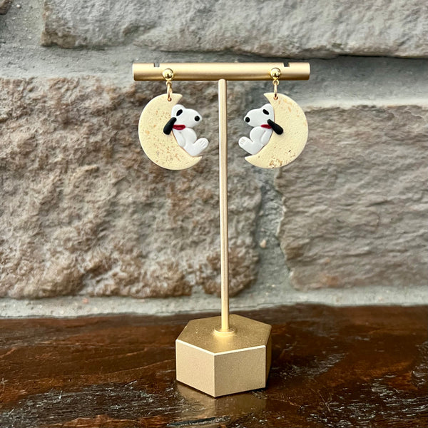 Moonlit Pup Earrings