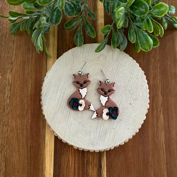 Foxy Floral Dangles